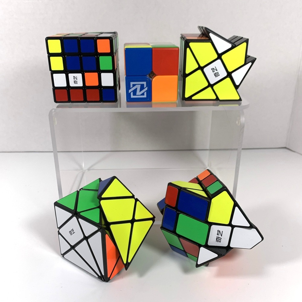 QiYi Speed Cube Puzzle Lot of 5 | Various Sizes | Funny Brain Teaser Toys